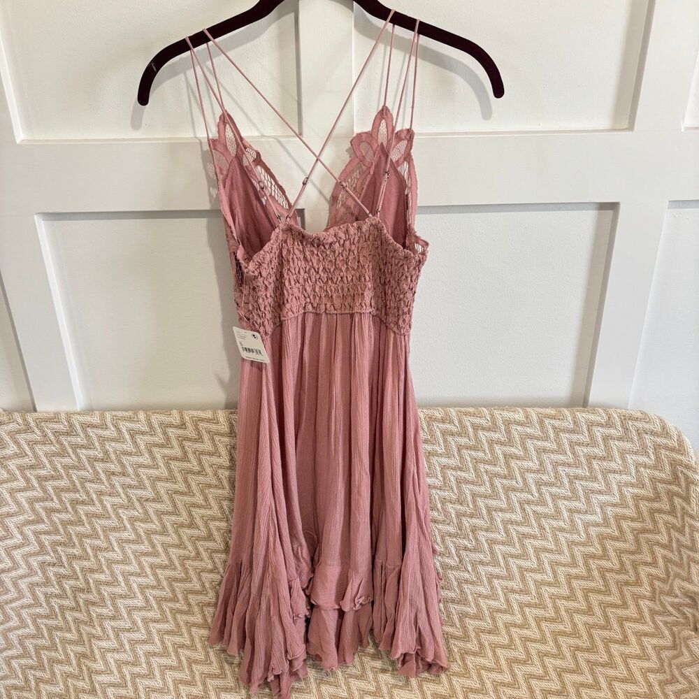 Free People Intimately Adella Slip Dress Rose NWT - Picture 7 of 11